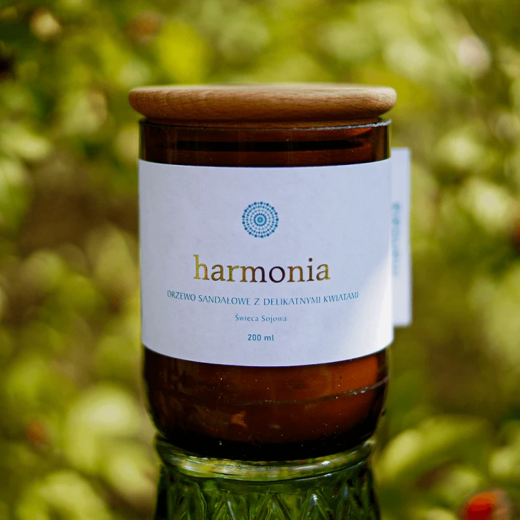 Ekologiczna świeca sojowa HARMONIA 200 ml 
Mandala HARMONY by Mandala Yoga