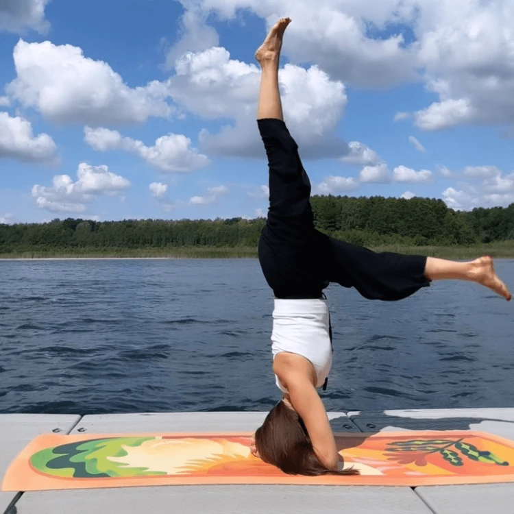 Antypoślizgowa mata do jogi PU FANTASY 4mm MandalaYoga.pl