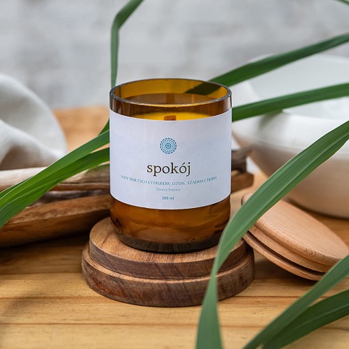 Ekologiczna świeca sojowa SPOKÓJ 200 ml 
Mandala HARMONY by Mandala Yoga