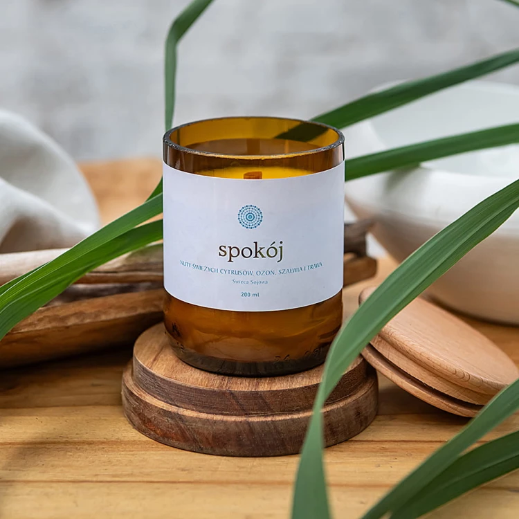 Ekologiczna świeca sojowa SPOKÓJ 200 ml 
Mandala HARMONY by Mandala Yoga