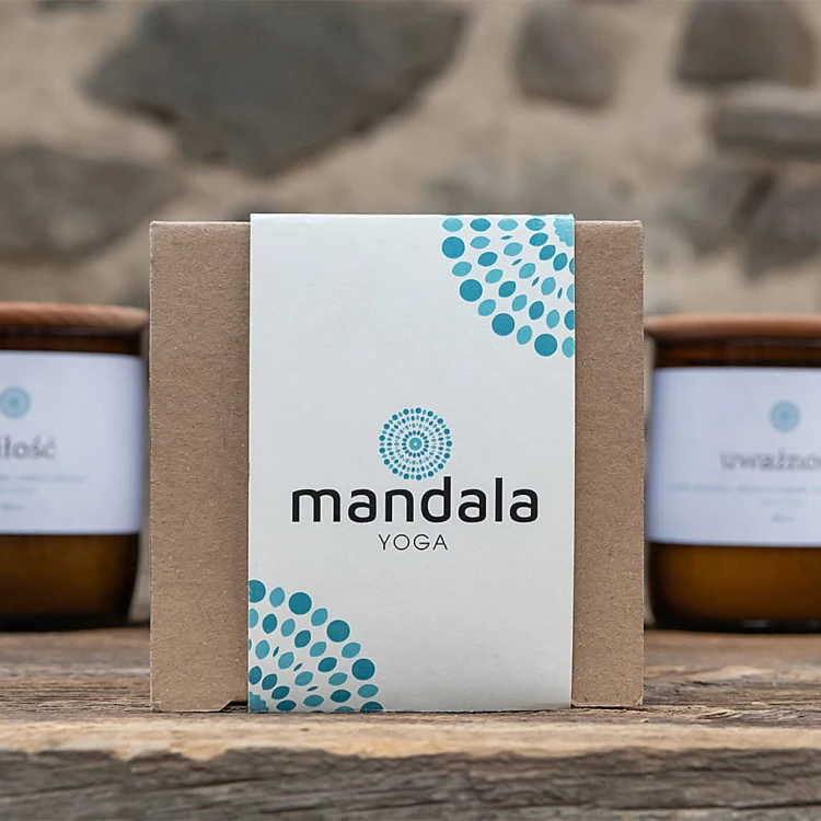Ekologiczna świeca sojowa SPOKÓJ 200 ml 
Mandala HARMONY by Mandala Yoga