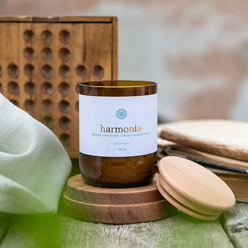 Ekologiczna świeca sojowa HARMONIA 200 ml 
Mandala HARMONY by Mandala Yoga