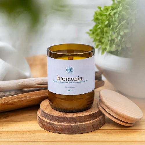Ekologiczna świeca sojowa HARMONIA 200 ml 
Mandala HARMONY by Mandala Yoga