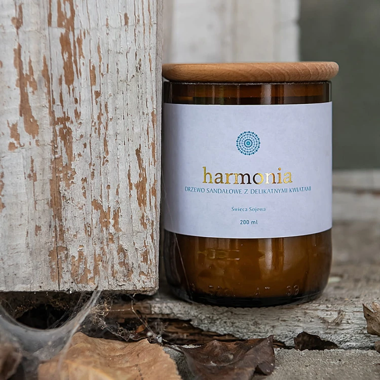 Ekologiczna świeca sojowa HARMONIA 200 ml 
Mandala HARMONY by Mandala Yoga