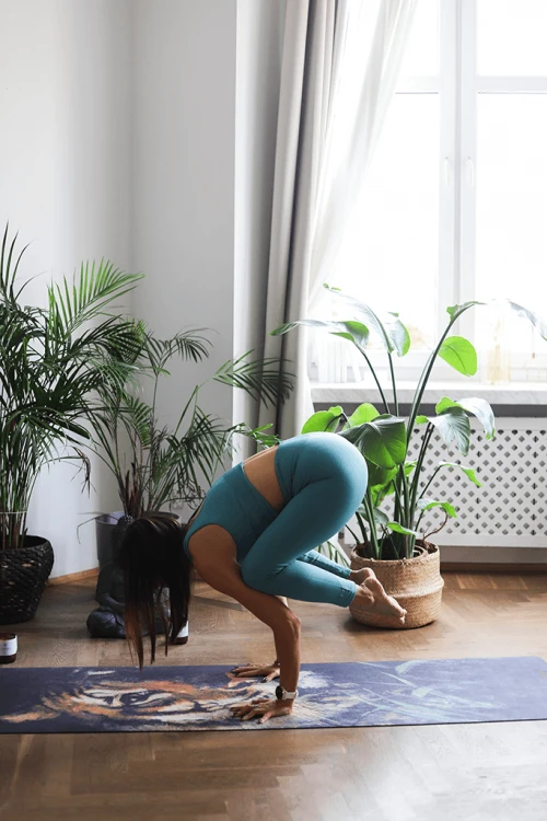 Podróżna | antypoślizgowa mata do jogi TIGER HEAD TRAVEL 1mm + torebka Mandala Yoga