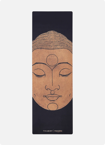 Mandala Yoga mata antypolizgowa mikrofibra Head of Buddha (4).png