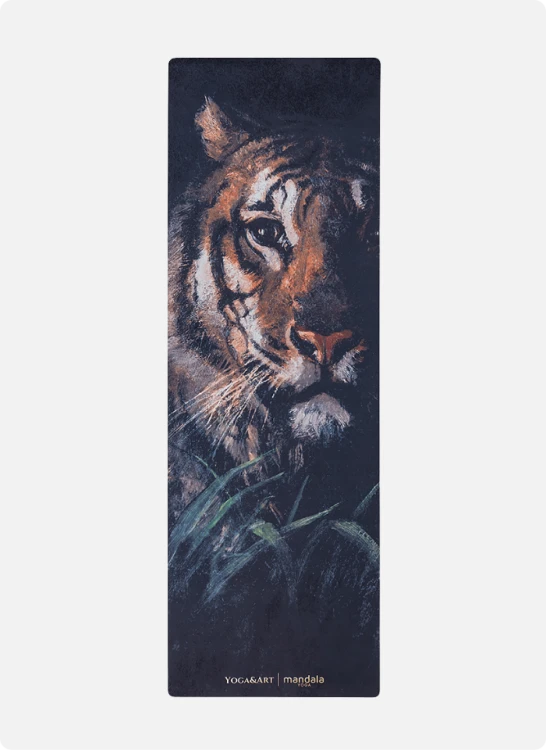 Mandala Yoga mata antypolizgowa mikrofibra Tiger Head (3).png