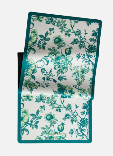 Mandala Yoga mata antypolizgowa mikrofibra Floral Green (3).png