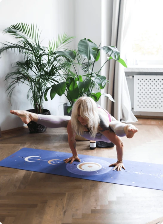 Mandala Yoga mata antypolizgowa mikrofibra Blue Galaxy (6).png