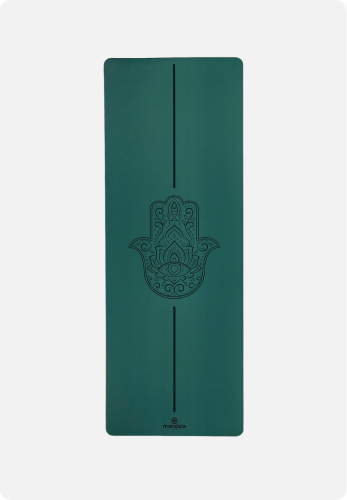 Hamsa DARK GREEN 4mm – profesjonalna mata do jogi PU z nową technologią antypoślizgową (1).png