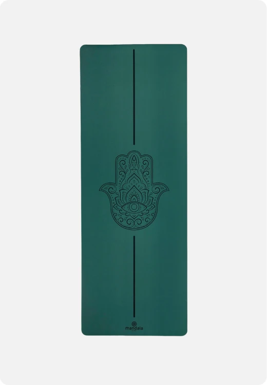 Hamsa DARK GREEN 4mm – profesjonalna mata do jogi PU z nową technologią antypoślizgową (1).png