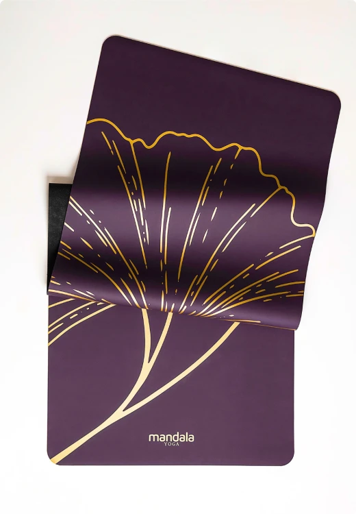 Golden Leaf FIG 4mm – profesjonalna mata do jogi PU z antypoślizgową powierzchnią (4).png