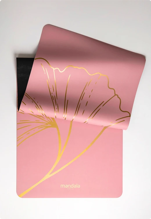 Golden Leaf ROSEWATER 4mm – profesjonalna mata do jogi PU z antypoślizgową powierzchnią (3).png