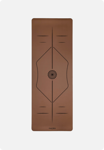 Mandala One MOCHA 4mm – antypoślizgowa mata do jogi PU (2).png