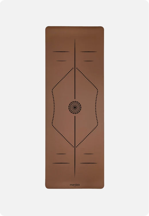 Mandala One MOCHA 4mm – antypoślizgowa mata do jogi PU (2).png